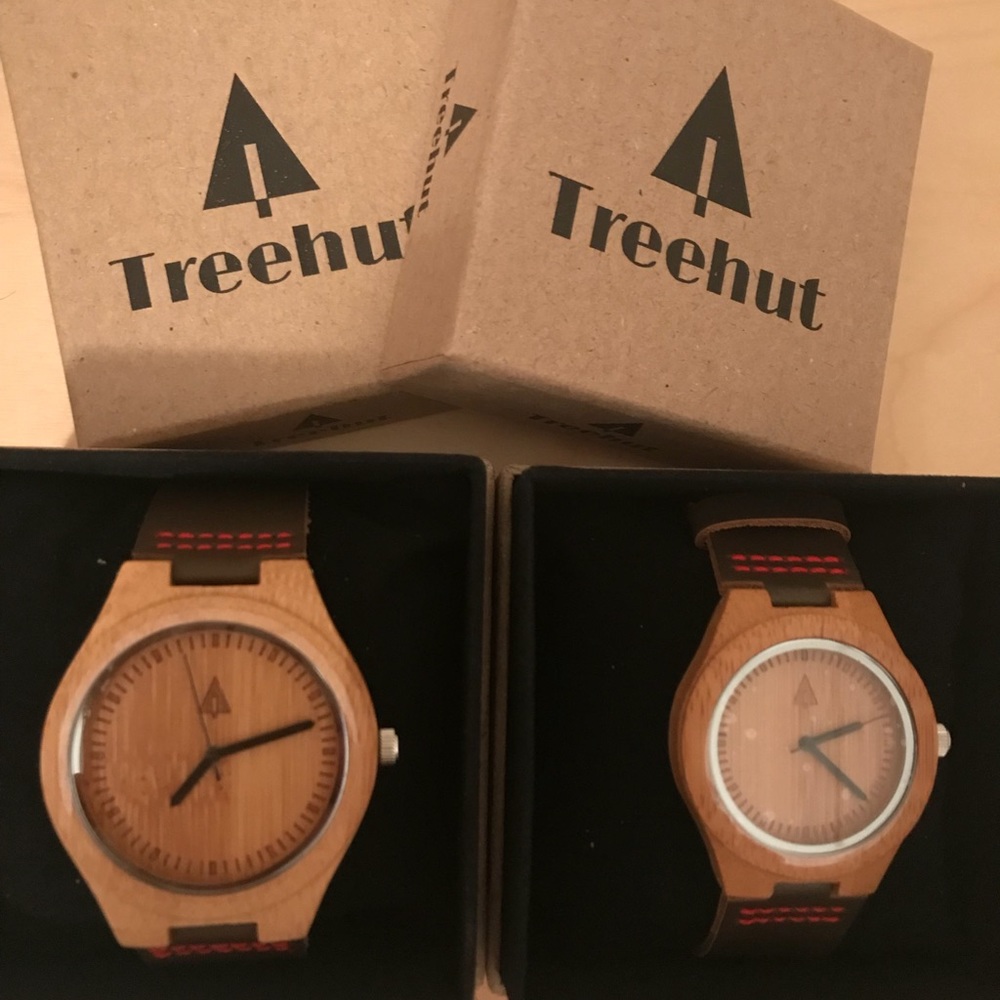 Brand new his & her Treehut watches.